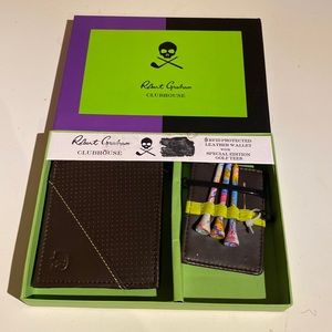 Robert Graham Men’s Leather Wallet With Golf Tees